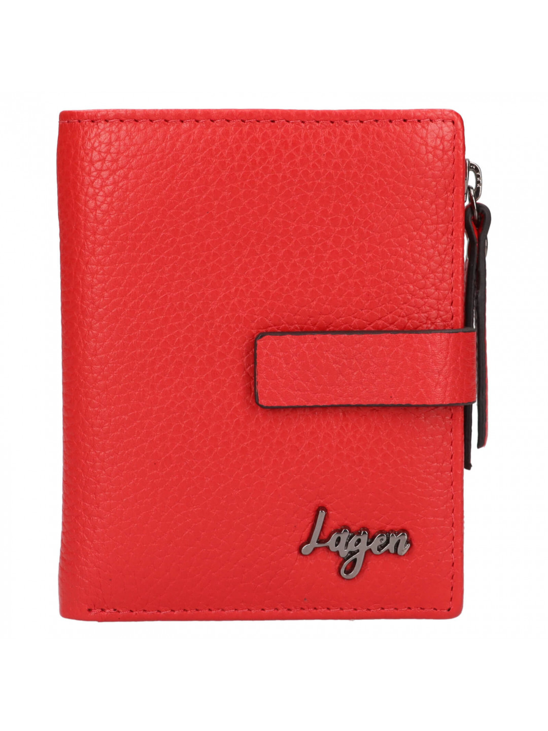 Dámská kožená peněženka Lagen Sigrid – červená